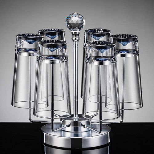 玻璃杯雪山茶杯高档家用客厅待客