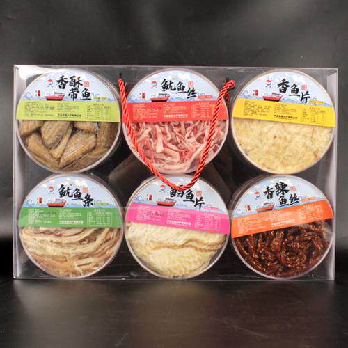 大连特产海产礼盒香酥带鱼鱿鱼丝条烤鳕鱼片鳗鱼丝海鲜伴手礼