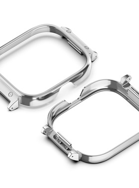 适用Redmi Watch6金属表壳红米手表5/4表框蓝牙版连接器适配20/22MM时尚新款替换壳套