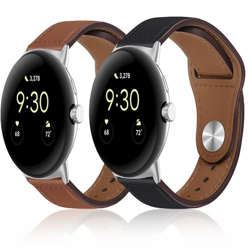 适用Google高品质真皮表带