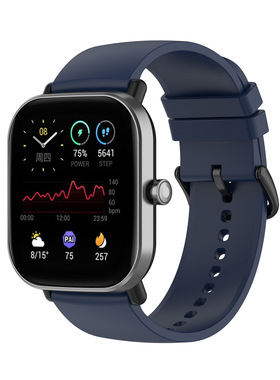 适用小米华米Amazfit GTR2E/GTR2智能手表硅胶表带GTS2 GTS2E BIP腕带小米color运动版替换带三星gearS3配件