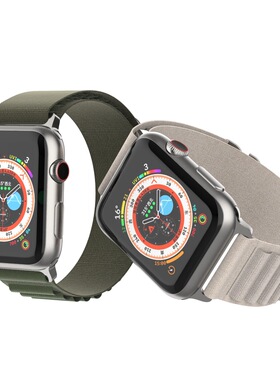 适用苹果S8手表applewatch表带iwatch8ultra高山se尼龙6回环式男女款创意新款智能iPhonewatch新款腕带
