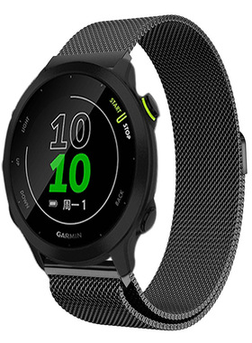 适用佳明Venu 2Plus/Move Sport表带Forerunner245 645 158/55金属表带SQ智能运动不锈钢精钢腕带20/22mm
