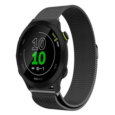 适用佳明Venu 2Plus/Move Sport表带Forerunner245 645 158/55金属表带SQ智能运动不锈钢精钢腕带20/22mm