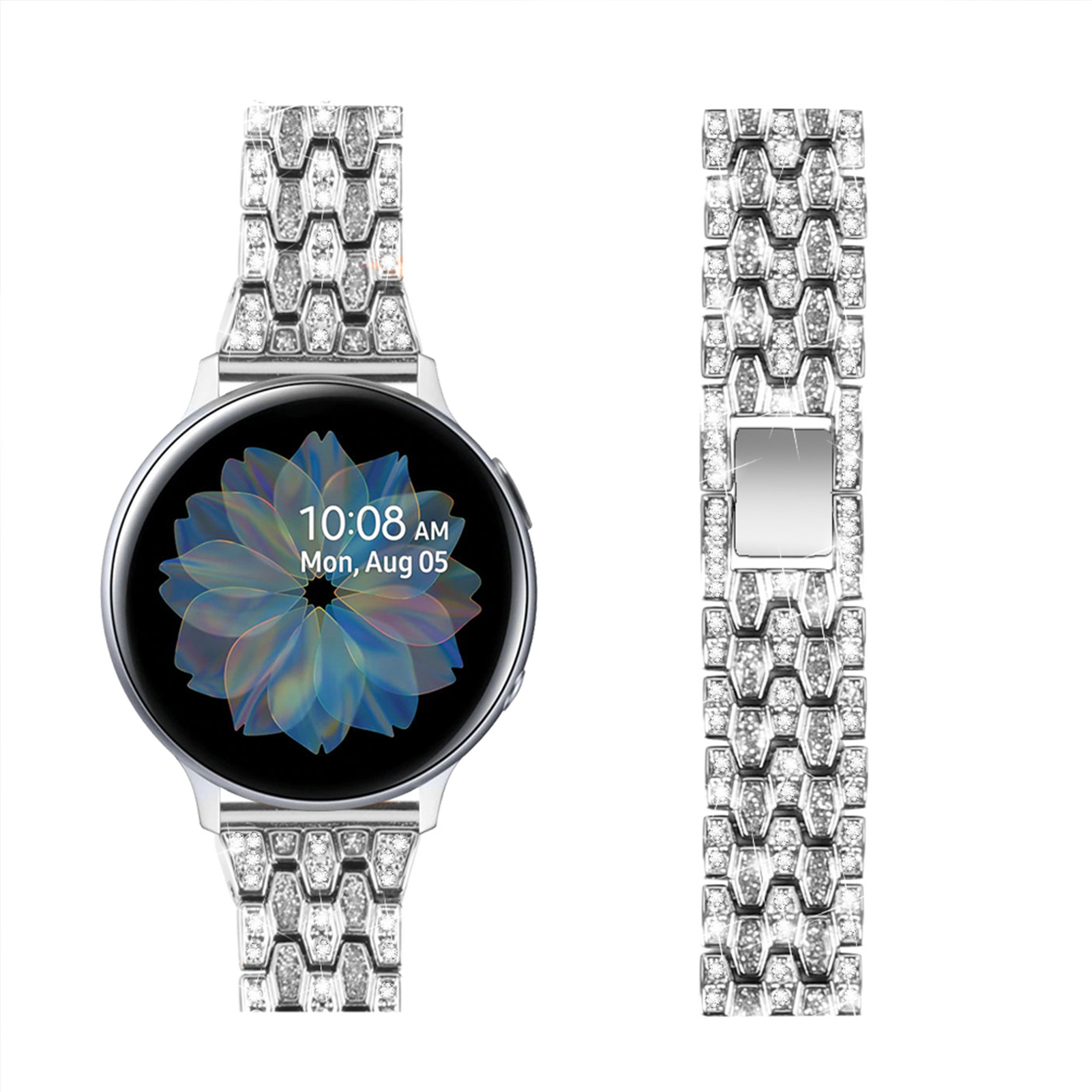 三星手表Galaxy watch 4代小香风表带42/46mm腕带智能GearS2/S3男女腕带潮流非原装腕带