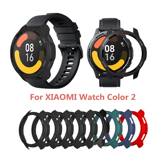 适用小米color2手表保护壳S1 Active双色PC运动半包保护套防摔防磨硬壳M2106W1表壳表套xiaomi手表配件