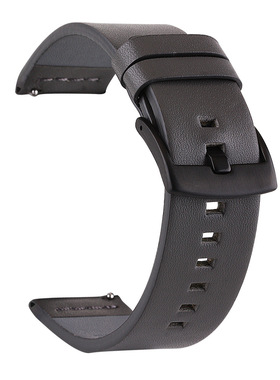 华米手表表带真皮小米color2牛皮GTR/GTS 2/POP Pro运动替换腕带三星gearS3青春版1S米家石英20/22mm快拆手链