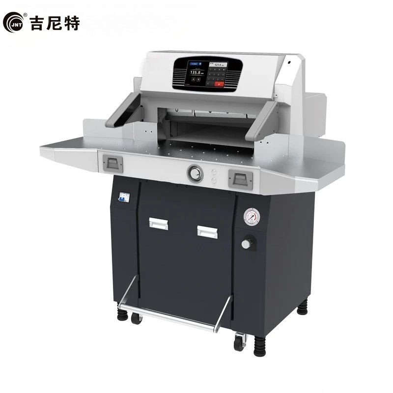 吉尼特大型程控液压切纸机重型机械裁纸刀标书文件书籍图文装订大型智