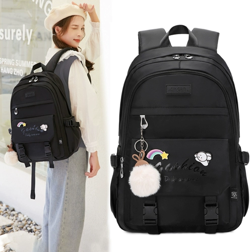 Ранец, брендовая сумка через плечо, вместительный и большой рюкзак со сниженной нагрузкой, в корейском стиле, для средней школы, защита позвоночника