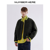 绵羊毛飞行员棉衣夹克外套男女款 NUMBER HERE秋冬季 NH24Q160
