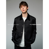 NUMBER HERE日本进口三醋酸抗皱利落干练基础版 型翻领夹克外套