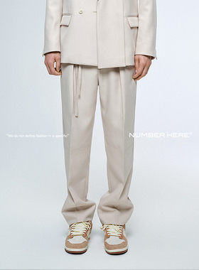 NUMBER HERE【明星同款】春夏季新款宽松休闲长裤男士款NH11K209