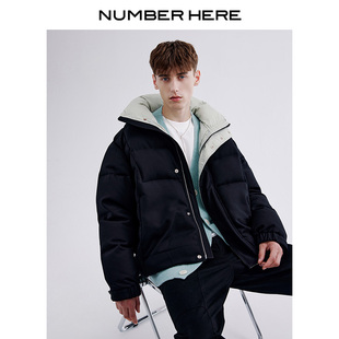 NUMBER NH24Y204 HERE90%白鸭绒羽绒服夹克立领外套大衣男女款