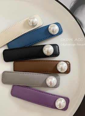 新款珍珠刘海夹前额夹子发夹侧边碎发一字夹后脑勺女夏季发饰发卡