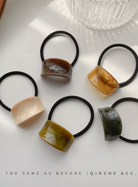 头绳2022年新款气质款简约发圈高级感皮筋女扎马尾高弹力耐用皮套