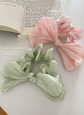 新款大肠发圈少女可超仙拍照头绳扎头发丸子头网红同款扎马尾发绳