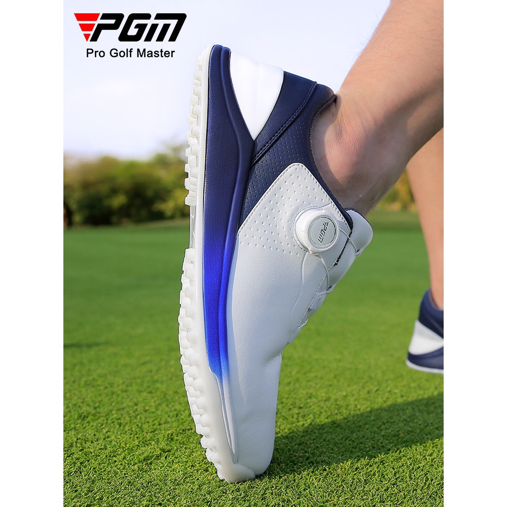 PGMgolf男鞋 高尔夫球鞋男士透气运动鞋 防侧滑鞋钉旋钮鞋带鞋子