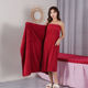 红色浴巾结婚陪嫁一对情侣毛巾比纯棉吸水新婚可穿浴巾裹全身一体
