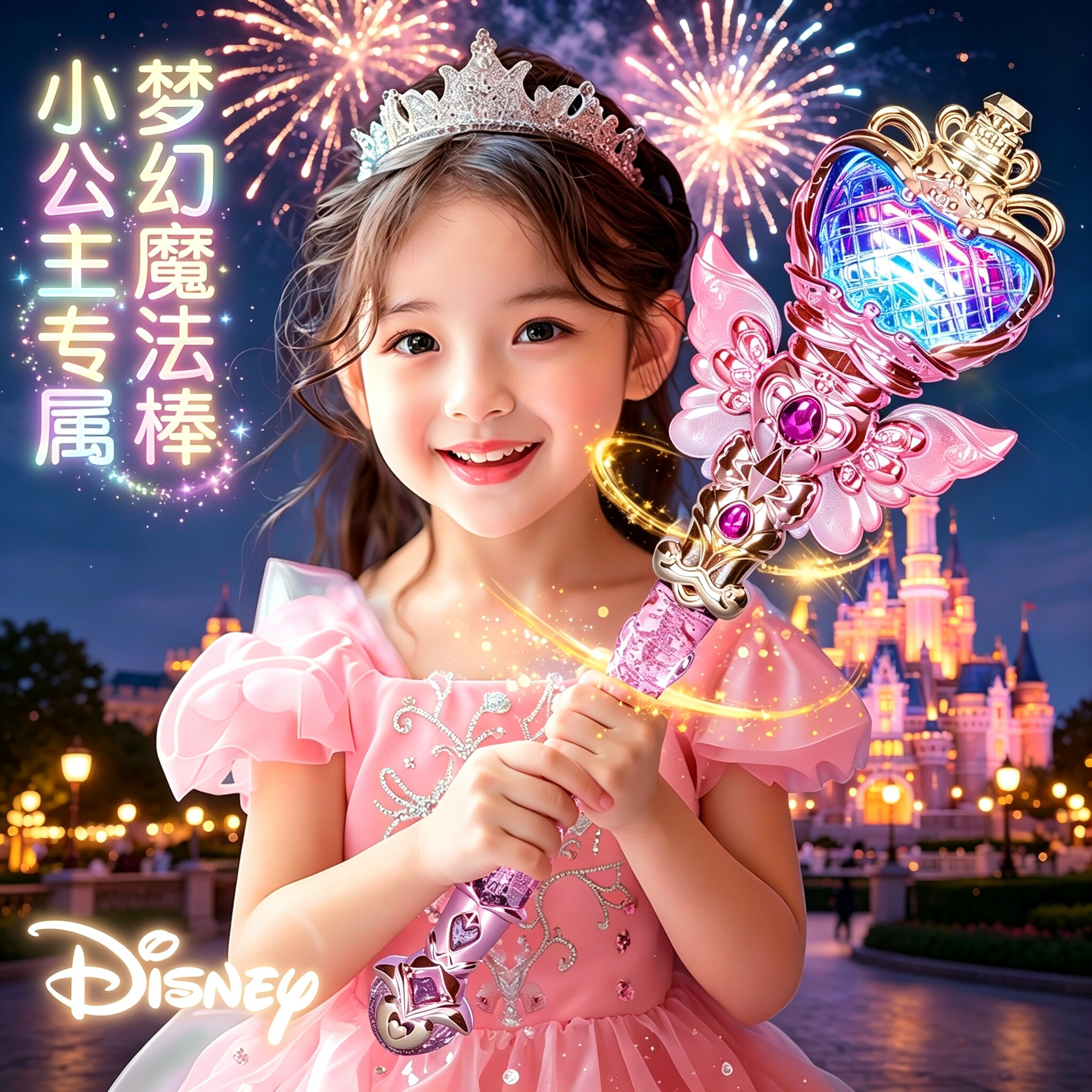 魔法棒仙女棒发光女孩玩具儿童梦幻爱莎公主魔仙权杖女童生日礼物图片