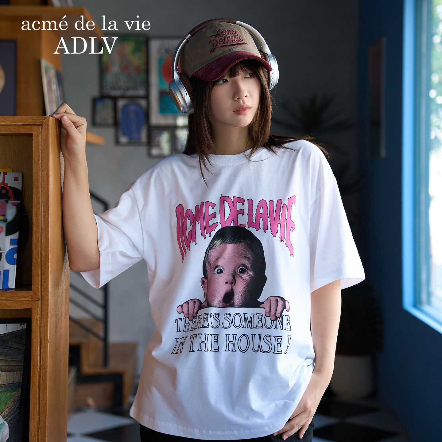 ADLV万圣节鬼脸男孩短袖25年新款T恤百搭潮流男女款上衣韩版潮流