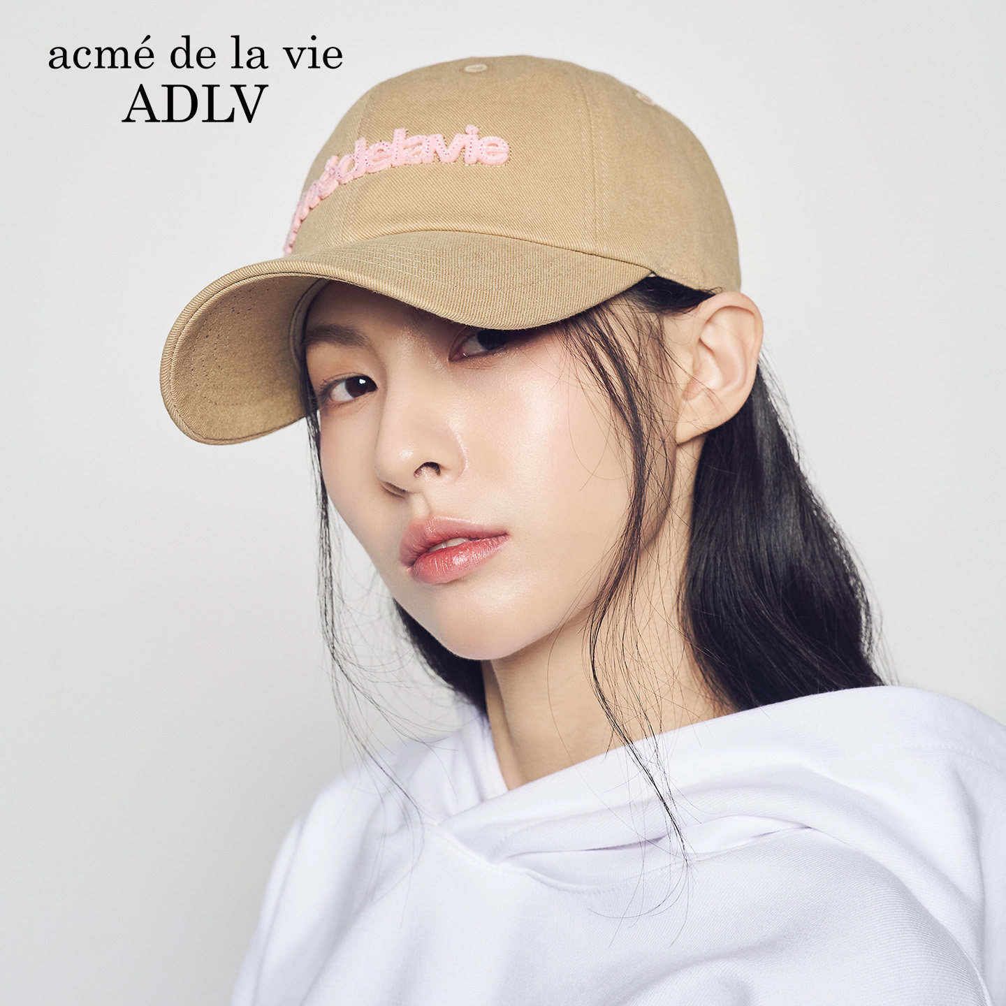 ADLV毡布贴花基础棒球帽26年新款可调节男女休闲运动帽子韩版潮流