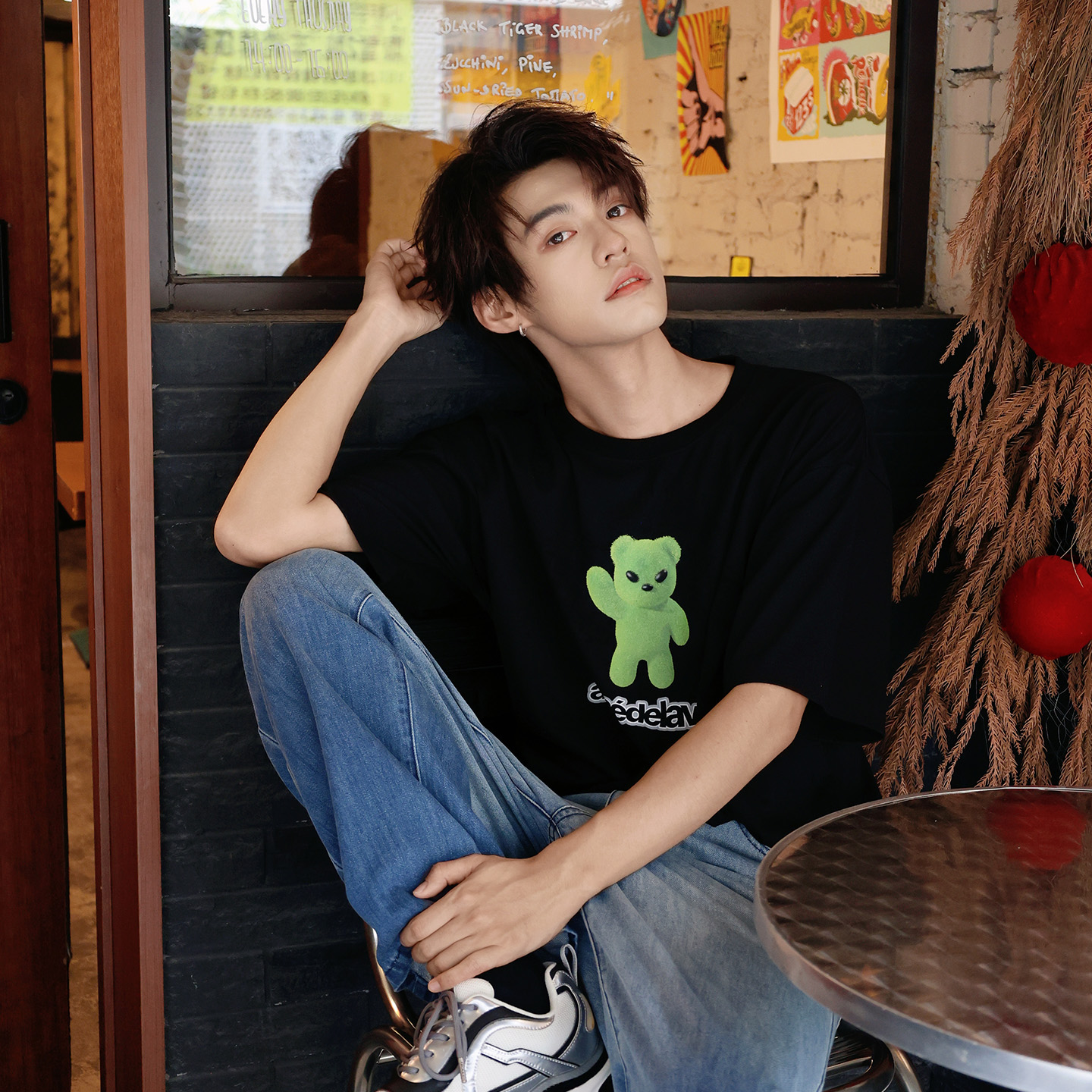 【屈柏宇同款】小熊印花短袖