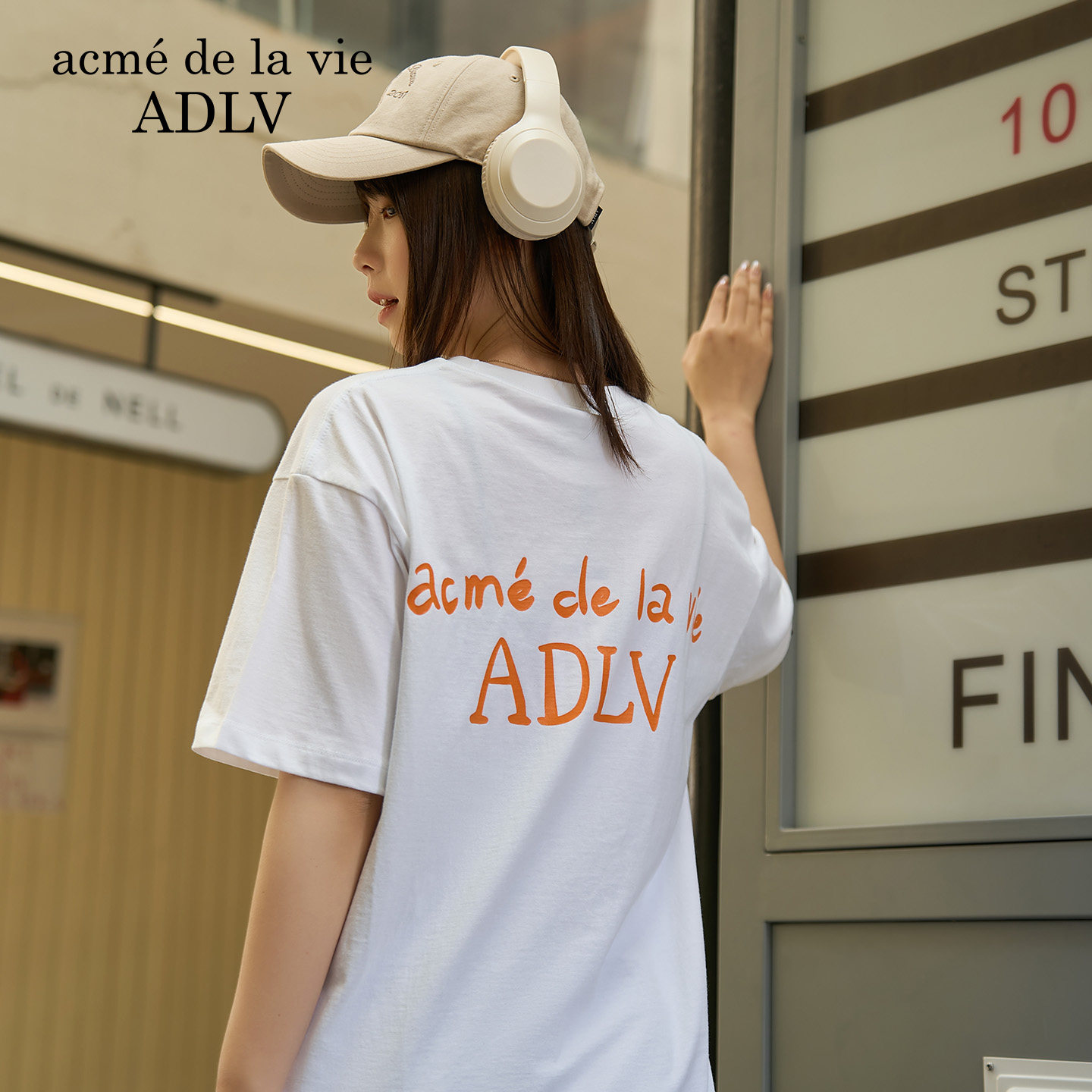 ADLV印花短袖2026年春夏新款男女同款潮流T恤时尚百搭纯棉上衣韩