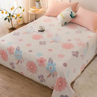 冬季加绒床单单件牛奶绒被单1.8米短毛绒珊瑚绒冬天毛毯单人1米5