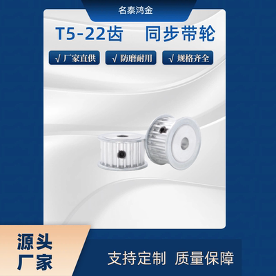 同步带轮 T5-22齿 TTPA22T5200-A-P6/10/19 TTPA22T5200-A-N14/20