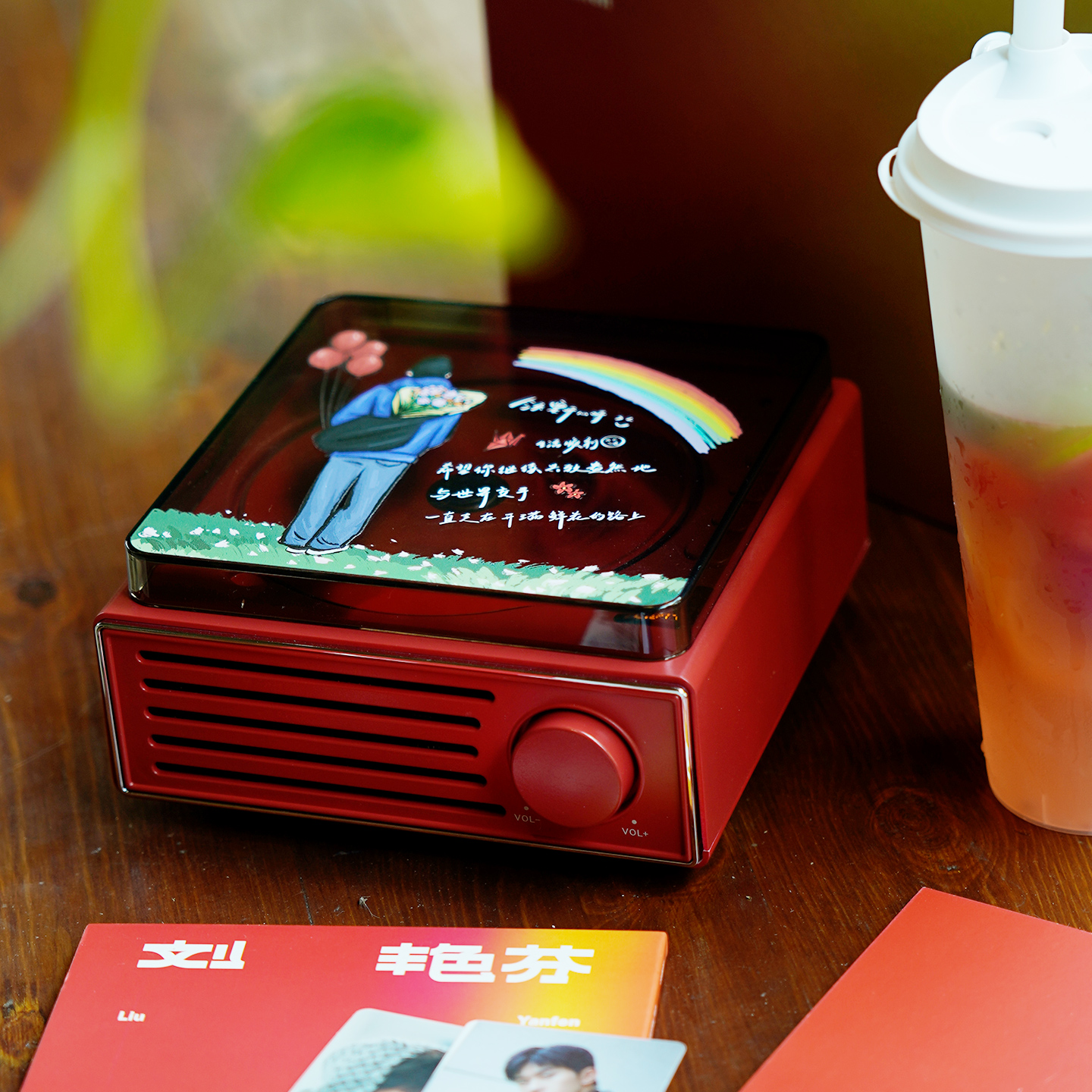 易烊千玺刘艳芬背花高品质CD机