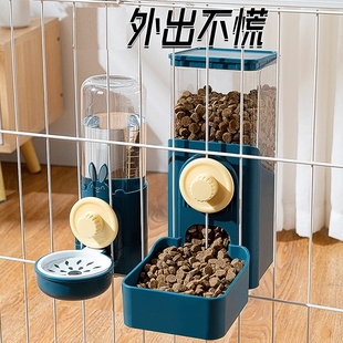 猫笼挂碗狗狗挂式饮水机猫咪自动喂水喂食器猫喝水悬挂式饮水