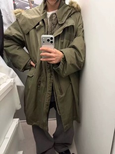 现～韩国东大门新款 百搭宽松连帽棉服外套女 londonflat2025冬个性