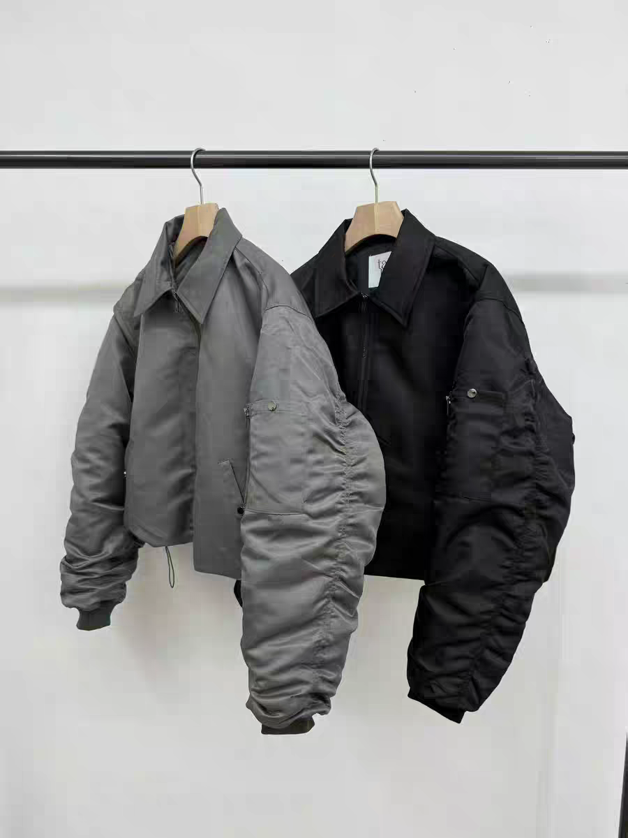 现～韩国正品新款taupe2025冬百搭休闲宽松加棉翻领棉服短款外套