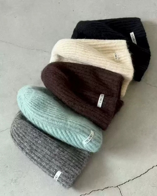 现～韩国东大门正品新款unbound2025秋冬简约百搭羊毛针织毛线帽