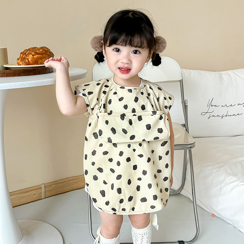 儿童围裙女孩罩衣宝宝吃饭围兜防水按扣式幼儿园护衣防脏春夏薄款,童装/婴儿装/亲子装,反穿衣/罩衣,淘宝优惠券,粉丝福利购,淘宝优惠卷