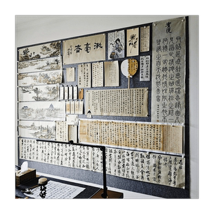 毛毡板墙贴自粘教室文化书法书画作品展示班级布置墙上装饰软木板