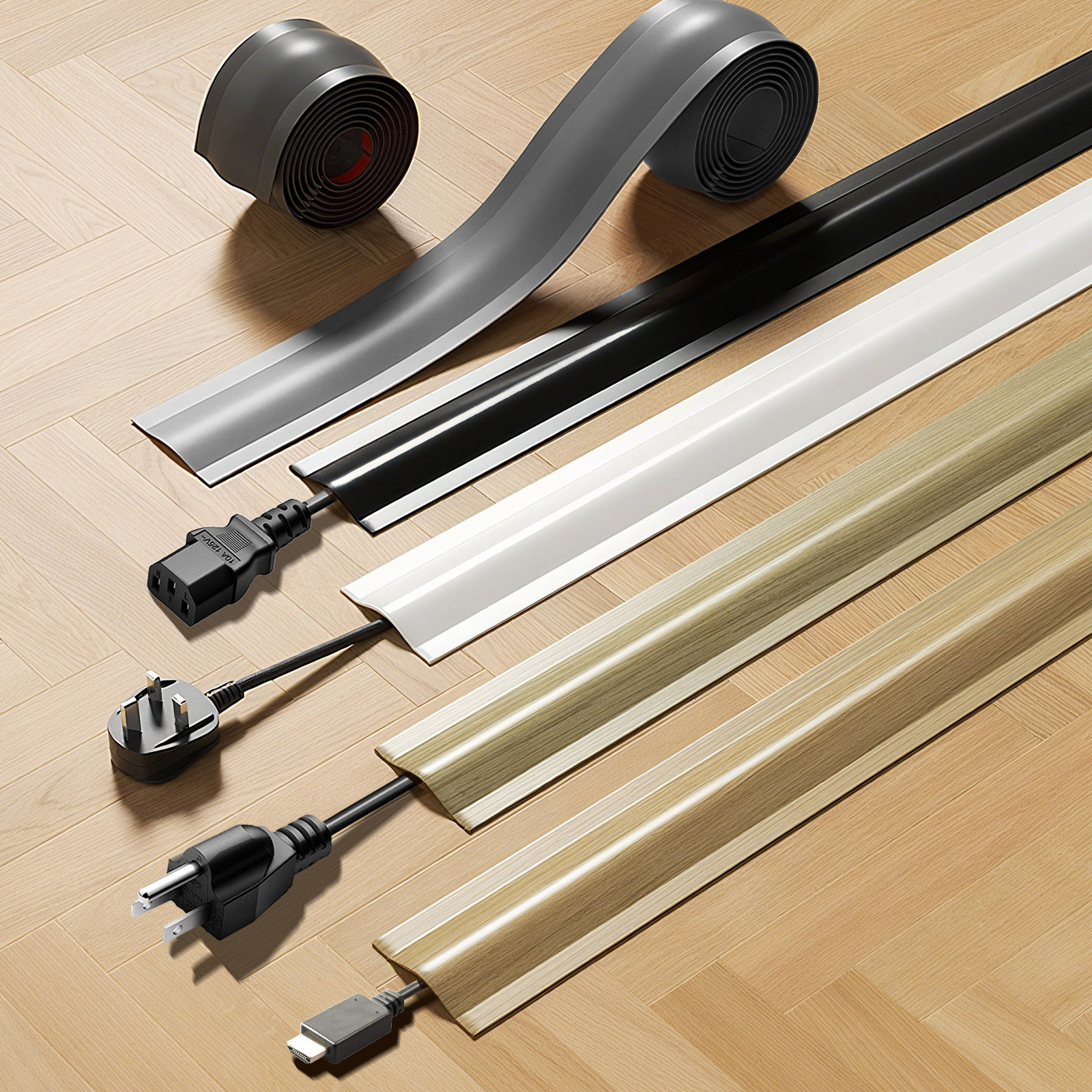 电线固定器明线隐形线槽遮挡装饰