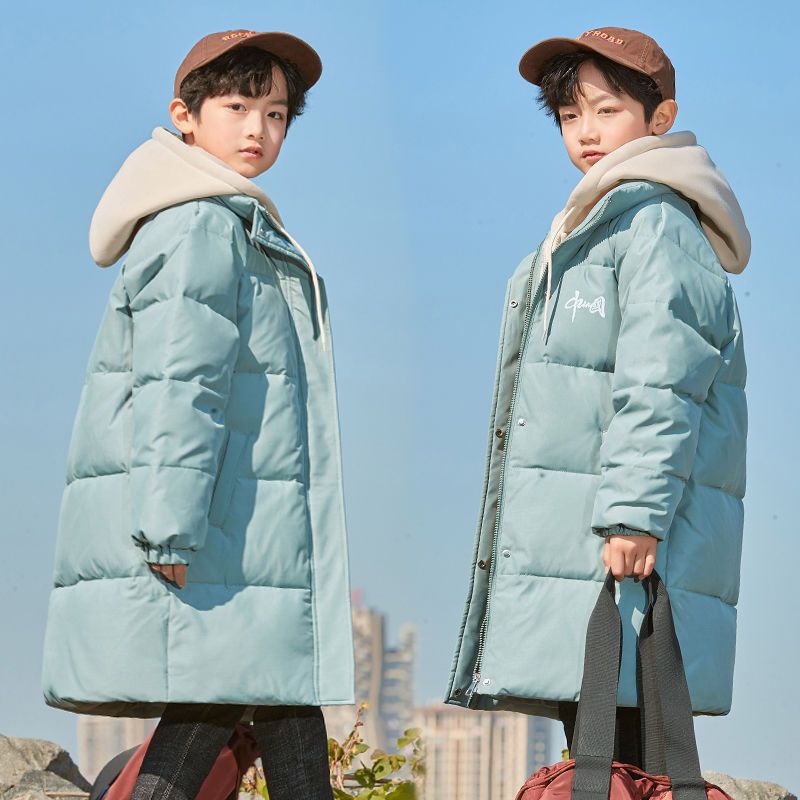 假两件2025新款男童羽绒