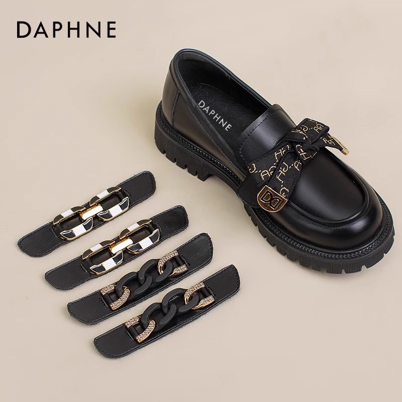 达芙妮黑色乐福鞋女2025新款秋冬薄款英伦风软底小皮鞋单鞋配裙子,女鞋,乐福鞋（豆豆鞋）,淘宝优惠券,粉丝福利购,淘宝优惠卷