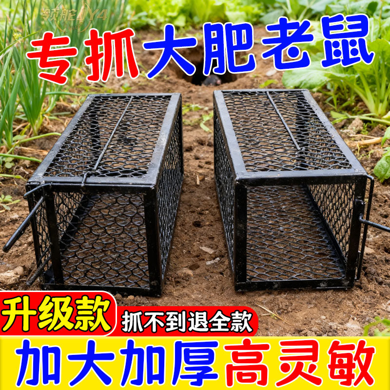 老鼠笼捕鼠器捉耗子神器捕鼠笼子家用全自动灭鼠器老鼠夹子粘鼠板