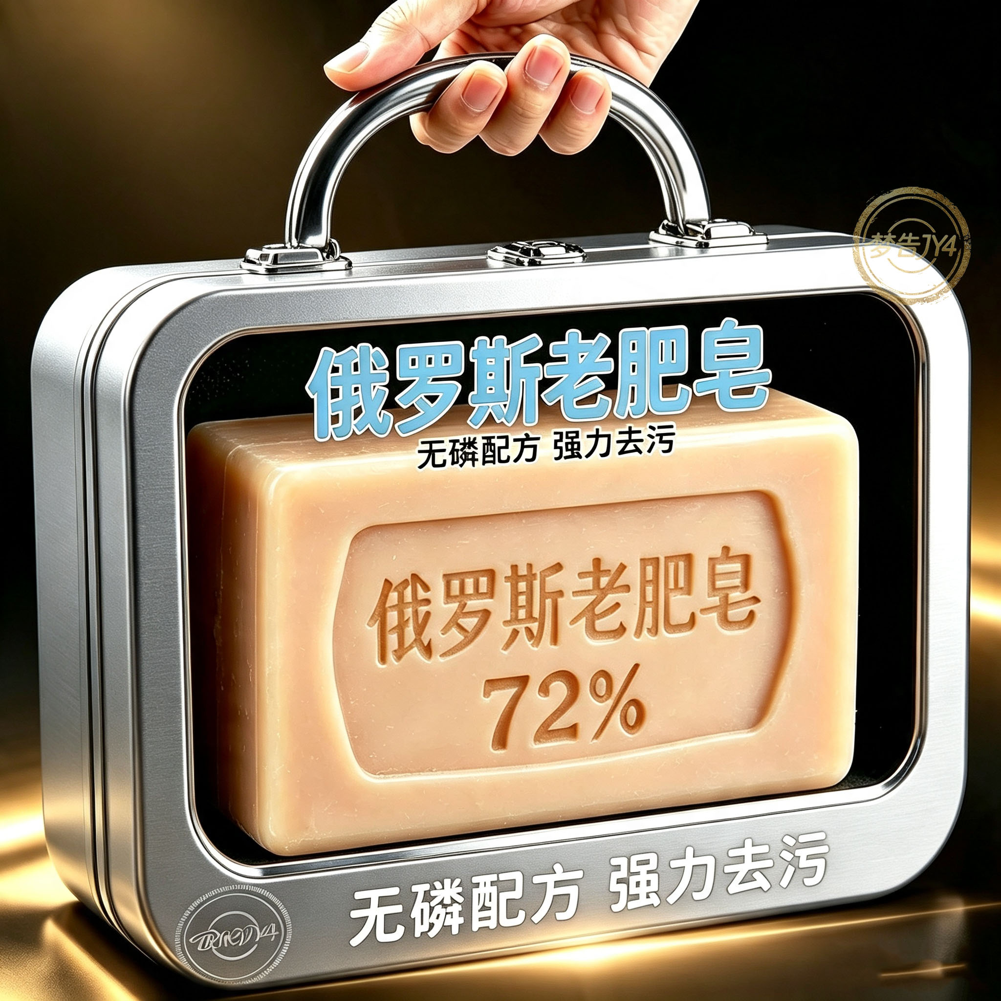 【特惠10块】俄罗斯工艺肥皂洗衣皂油脂去污强效200克老肥皂清洁