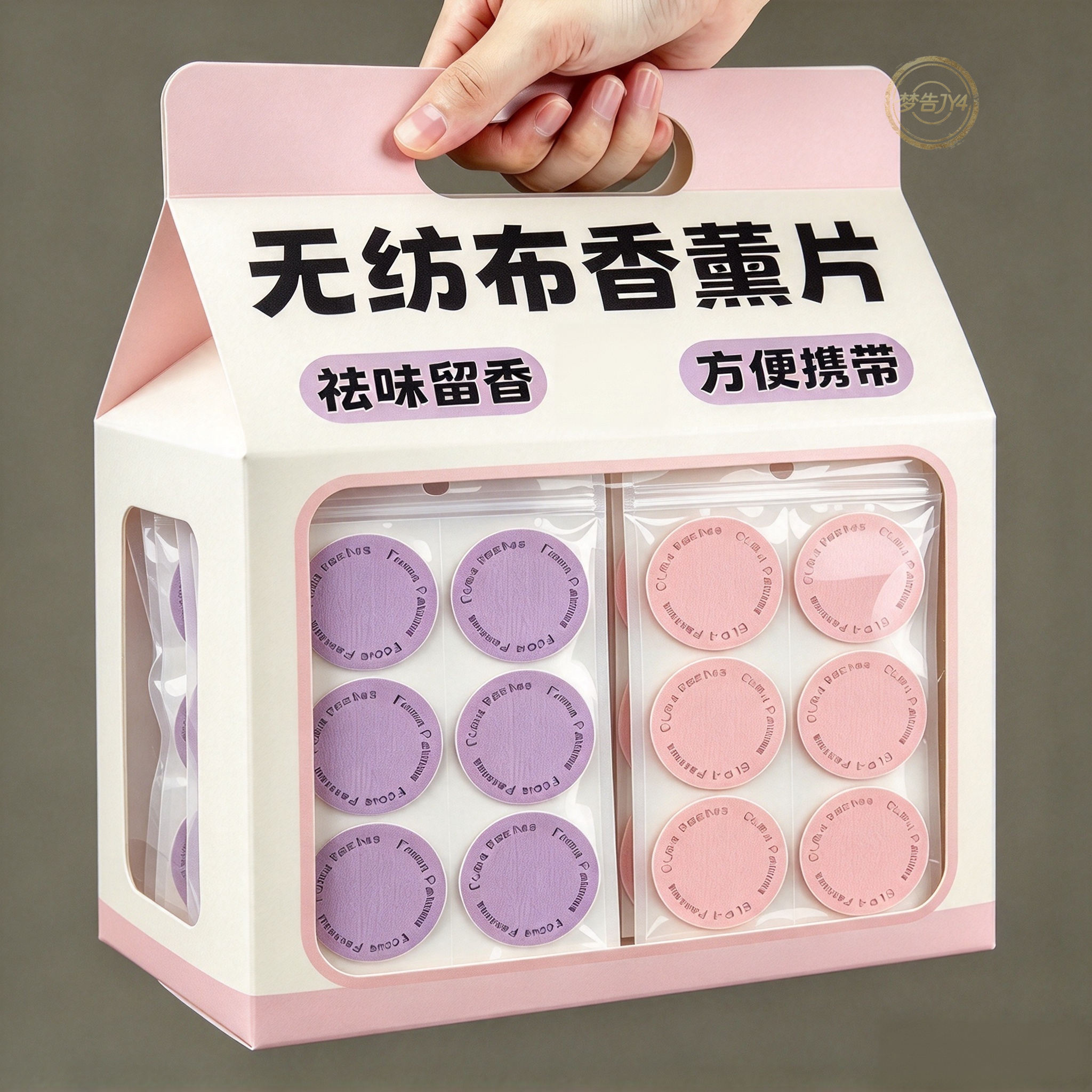 便携无纺布鞋柜衣物除臭香薰贴