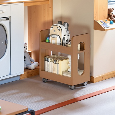 全实木书包置物架可移动放置神器