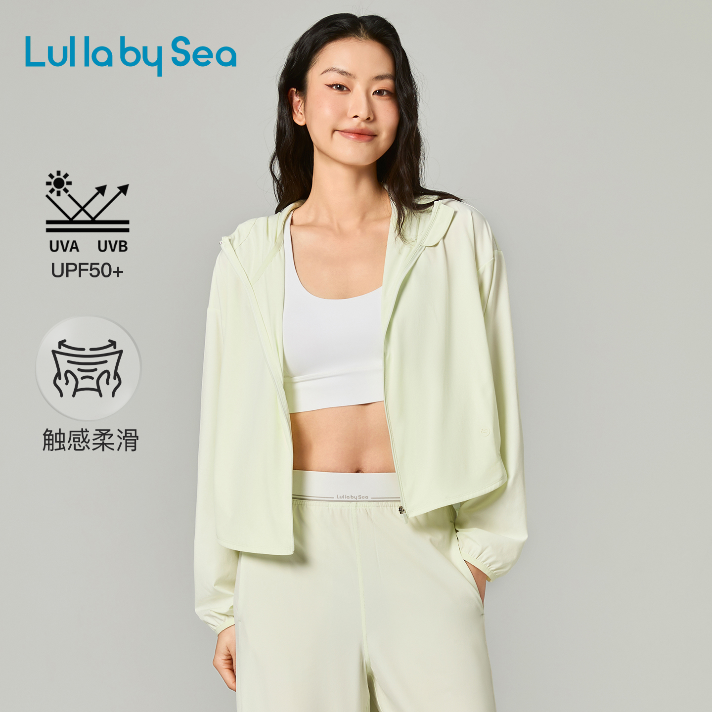 Unti-UV防晒衣夏轻量短款连帽户外宽松罩衫外套女| Lulla by Sea
