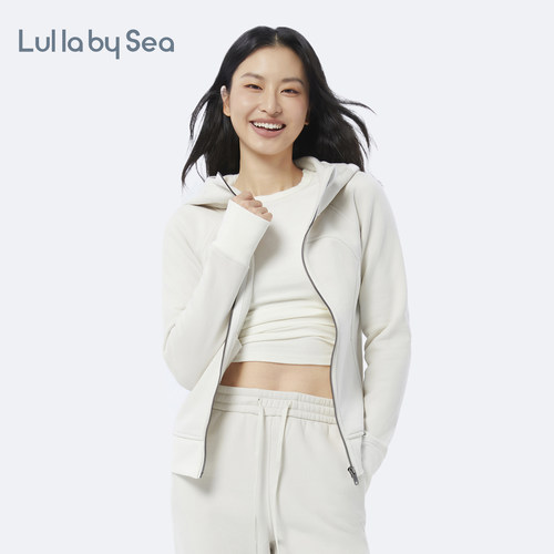 拉绒女士拉链连帽衫保暖外套