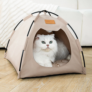 通用猫屋宠物狗狗保暖 猫咪露营帐篷可折叠夏天猫窝室内狗窝四季