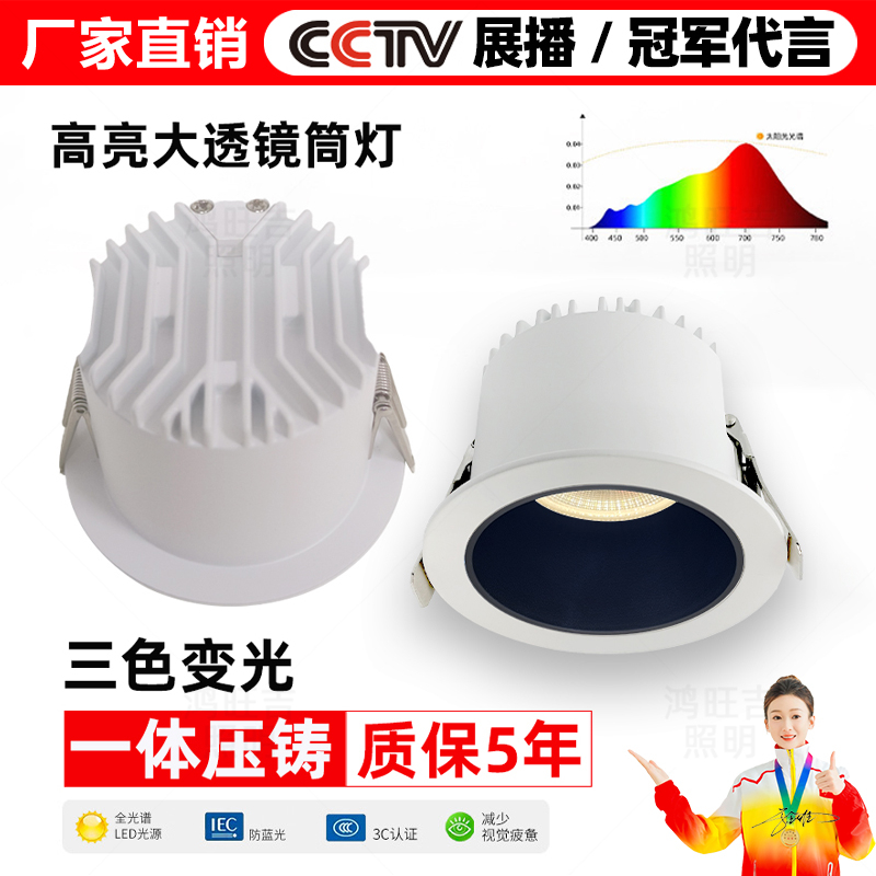 全光谱高光效护眼筒灯防眩洞灯