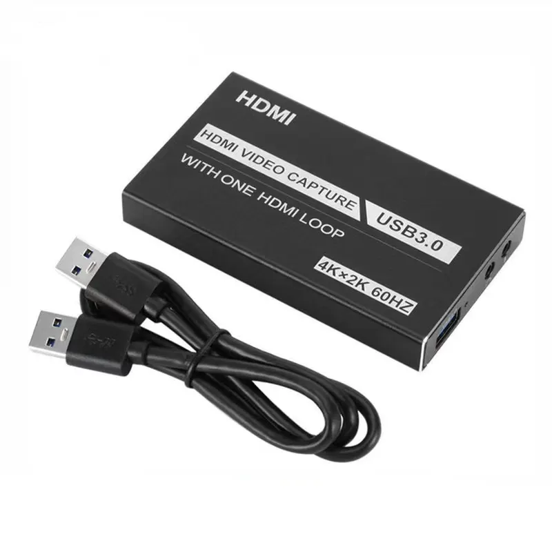 厂家直销USB3.0 HDMI视频采集卡OBS录播器4K60HZ USB转HDMI转换器