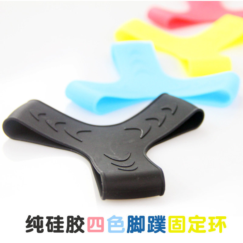 新品脚蹼固定环蛙鞋弹力调节扣绑带保护带纯硅胶游泳潜水训练装备