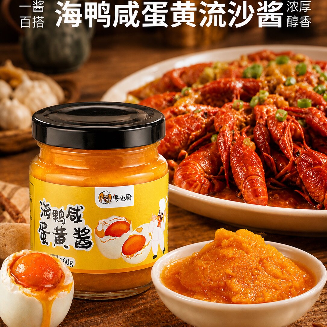 粤小厨海鸭咸蛋黄酱旗舰店